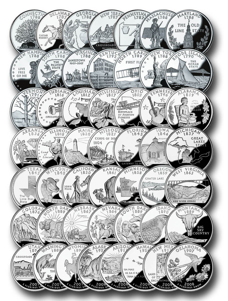 Collection of mixed historic and modern coins